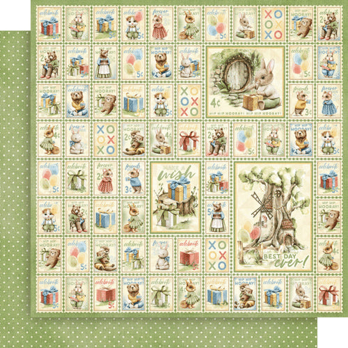 Graphic 45 - Hip Hip Hooray Collection - 12 x 12 Double Sided Paper - Lots Of Love