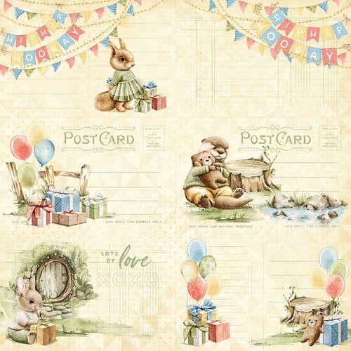 Graphic 45 - Hip Hip Hooray Collection - 12 x 12 Double Sided Paper - Best Day Ever