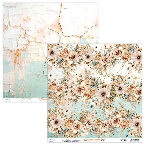 Mintay Papers - Autumn Splendor Collection - 12 x 12 Double Sided Paper - 5