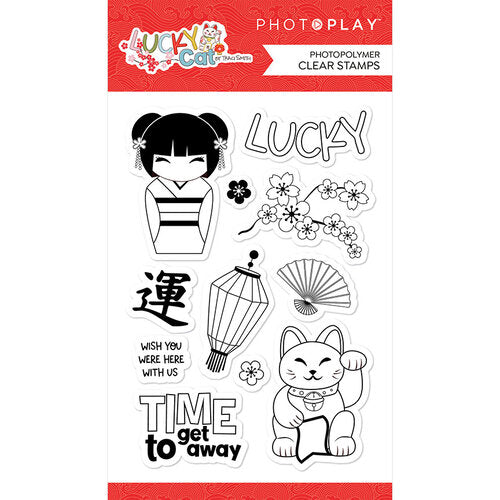 PhotoPlay - Lucky Cat Collection - Clear Photopolymer Stamps