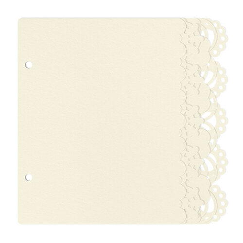 P13 - Love And Lace Collection - Light Chipboard Embellishments - Album Base - Mix And Match