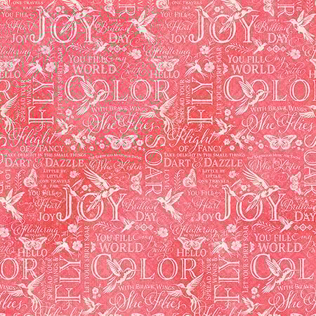 Graphic 45 - Flight of Fancy Collection - 12 x 12 Double-Side Designer Cardstock - Hello Beautiful