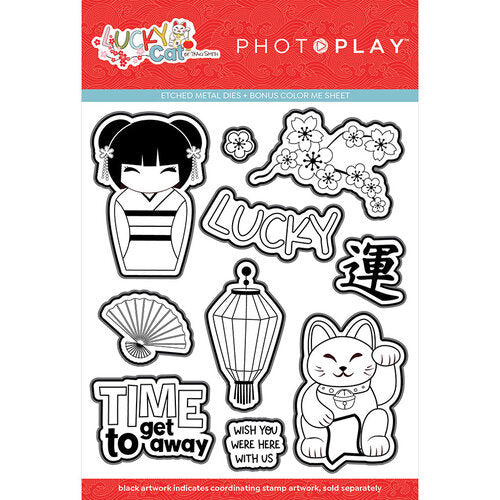 PhotoPlay - Lucky Cat Collection - Etched Dies