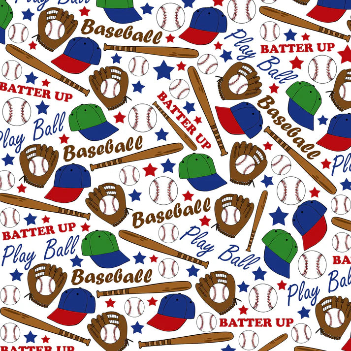 SSC Designs - Sports Beat Collection - Play Ball 12 x 12 Double-Sided Scrapbook Paper