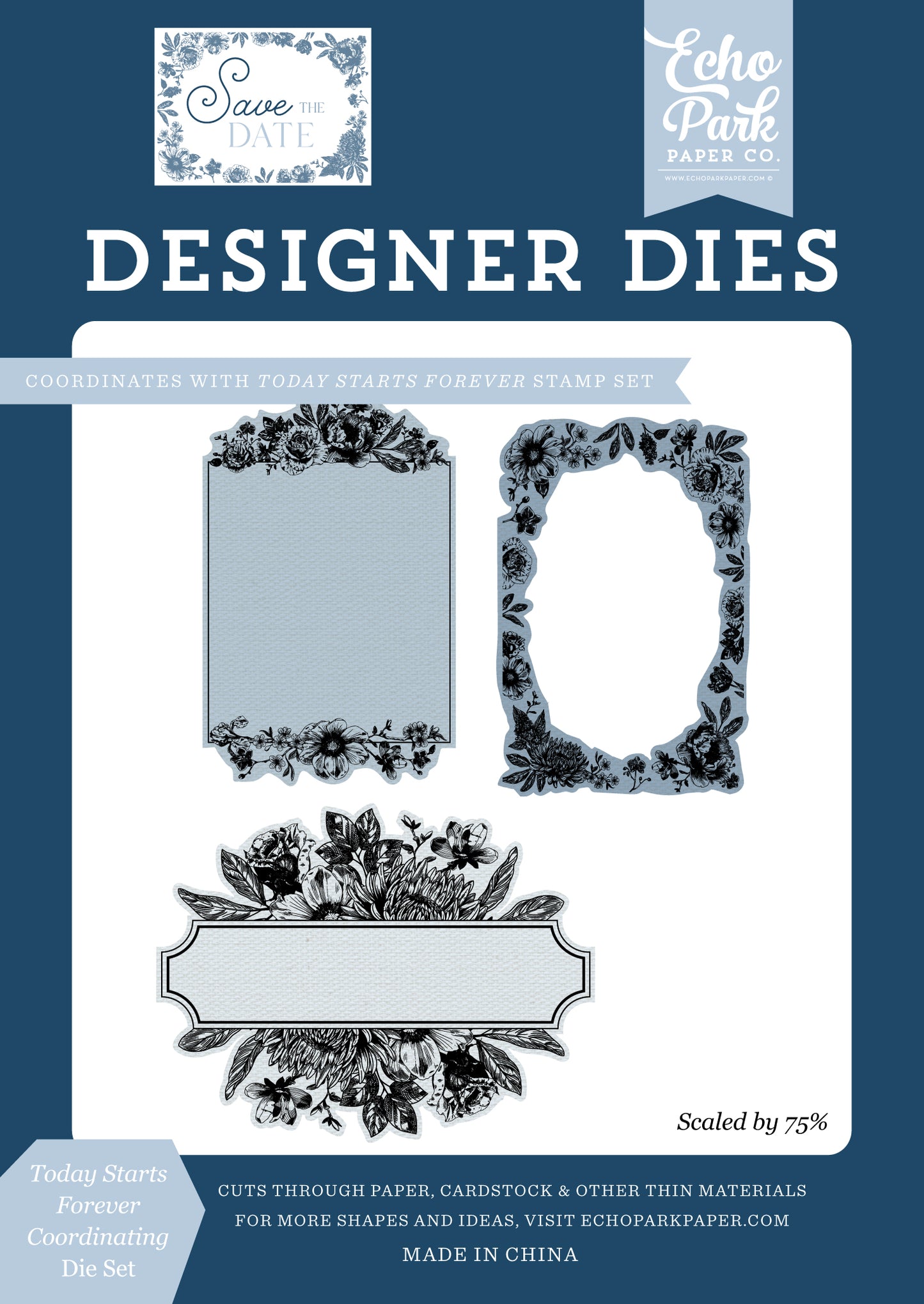 Echo Park - Save The Date Collection - Designer Dies - Today Starts Forever
