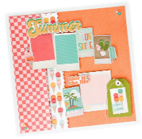 Simple Stories - Summer Snapshots Layout Class - by Jodi Sanford
