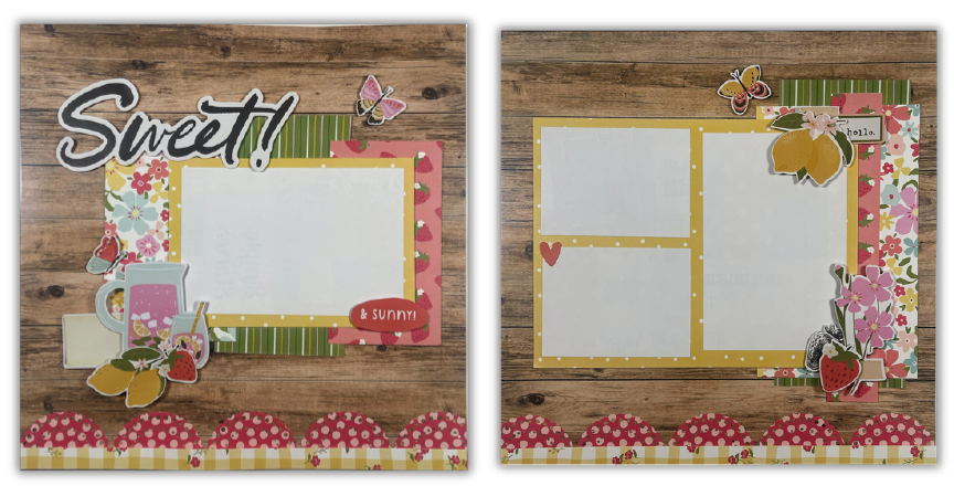 Simple Stories - Pink Lemonade - 2 page Layout Kit