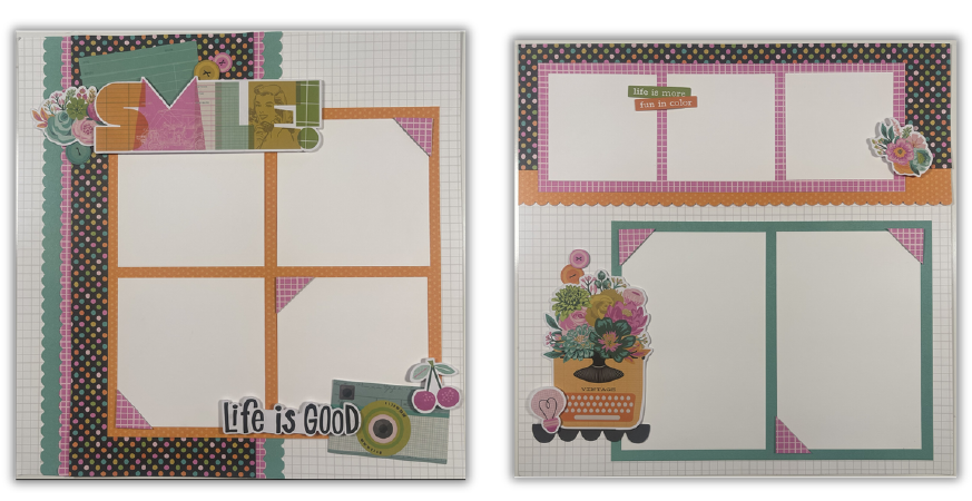 Simple Stories - Color Me Happy - 2 page Layout Kit