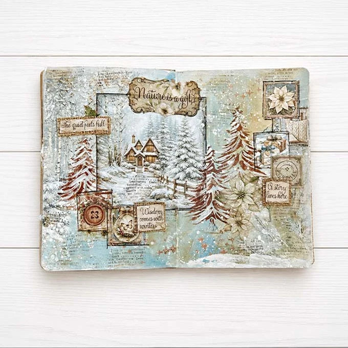 Stamperia - White Christmas Collection - 8 x 8 Paper Pad