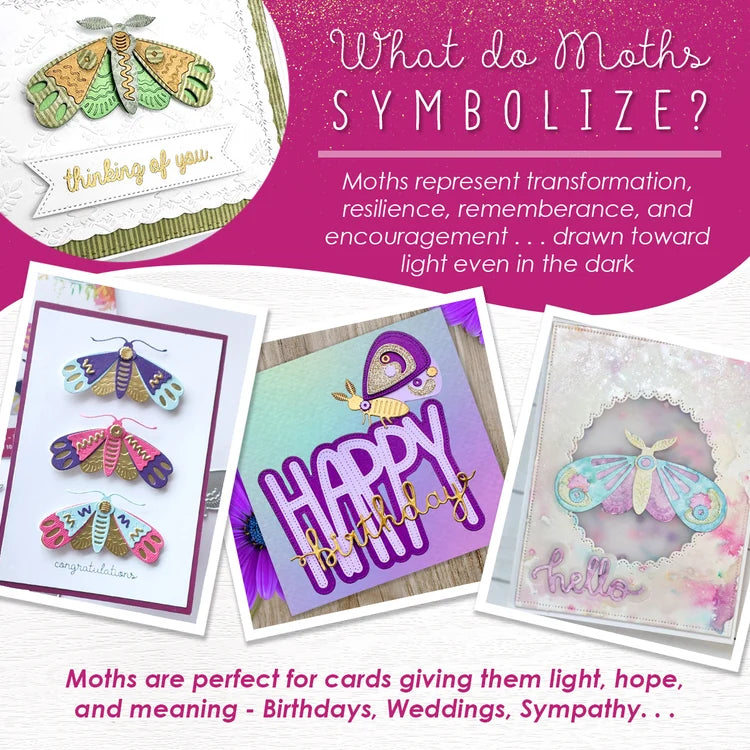 Emily Moore Designs - Make A Moth Collection - Dies - Betty