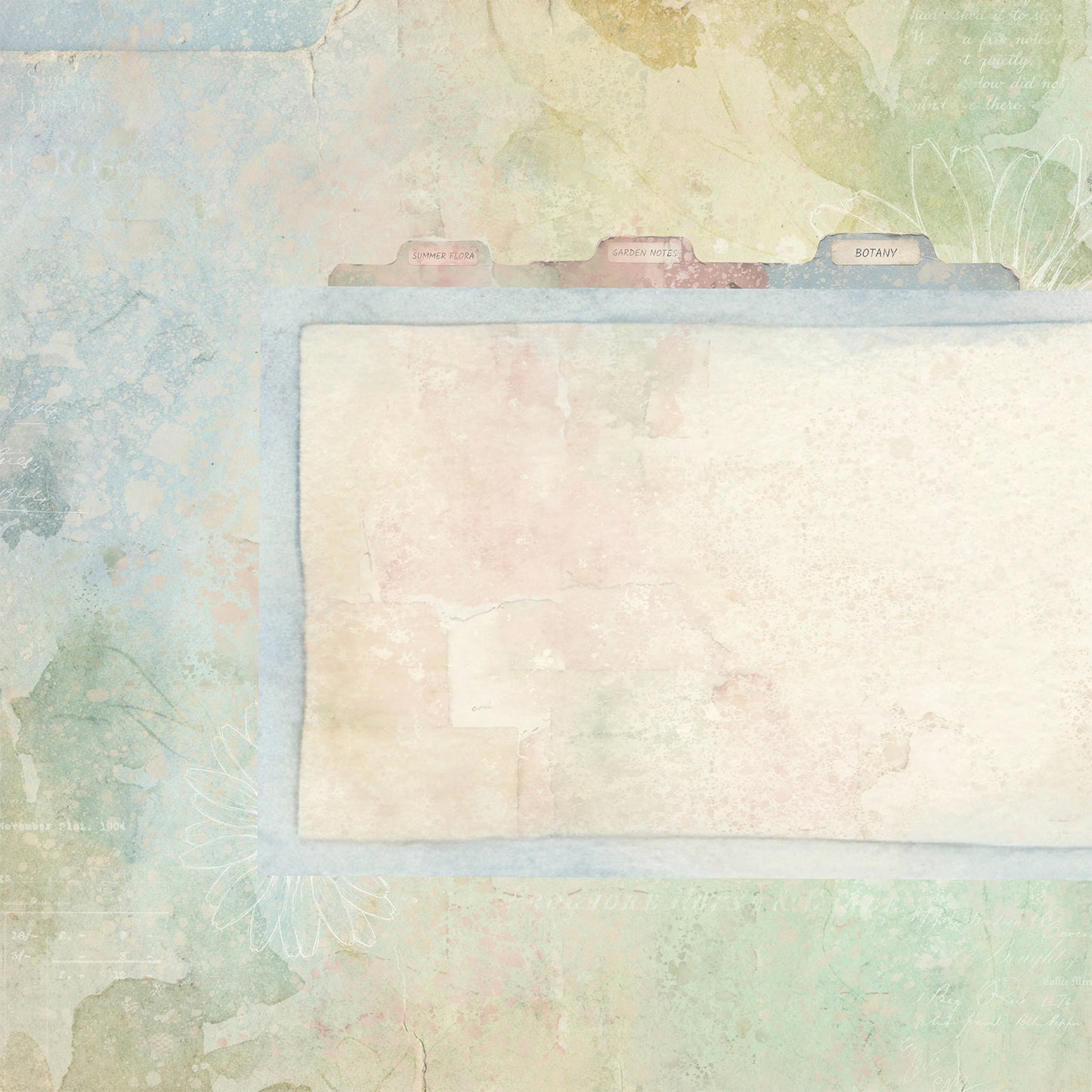 49 And Market - The Quiet Observer Collection - 12 x 12 Double-Sided Paper - Traces Of Flora