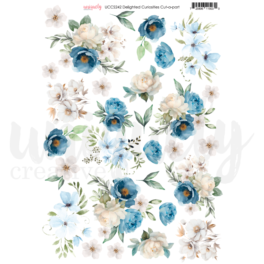 Uniquely Creative - Delighted Curiosities Collection - Cut-A-Part Sheet