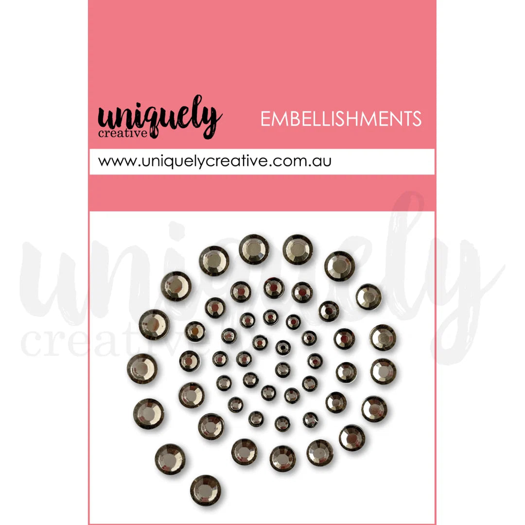 Uniquely Creative - Embellishments - Smoke Rhinestones