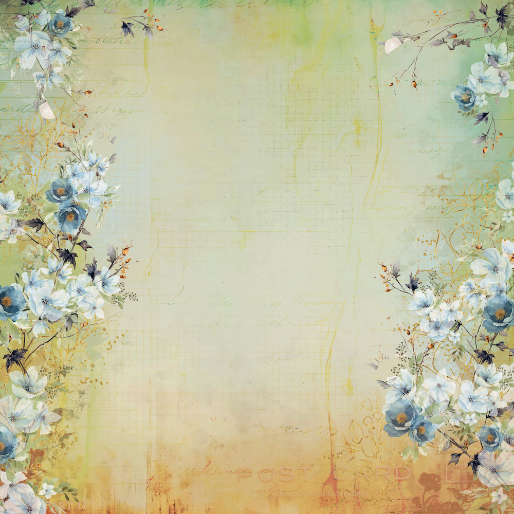 Uniquely Creative - Delighted Curiosities Collection - 12 x 12 Double Sided Paper - Pressed Botanicals