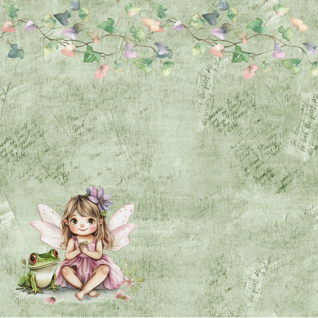 SSC Designs - Woodland Fairies Collection - Forest Friends 12 x 12 Double-Sided Scrapbook Paper (Copy) (Copy)