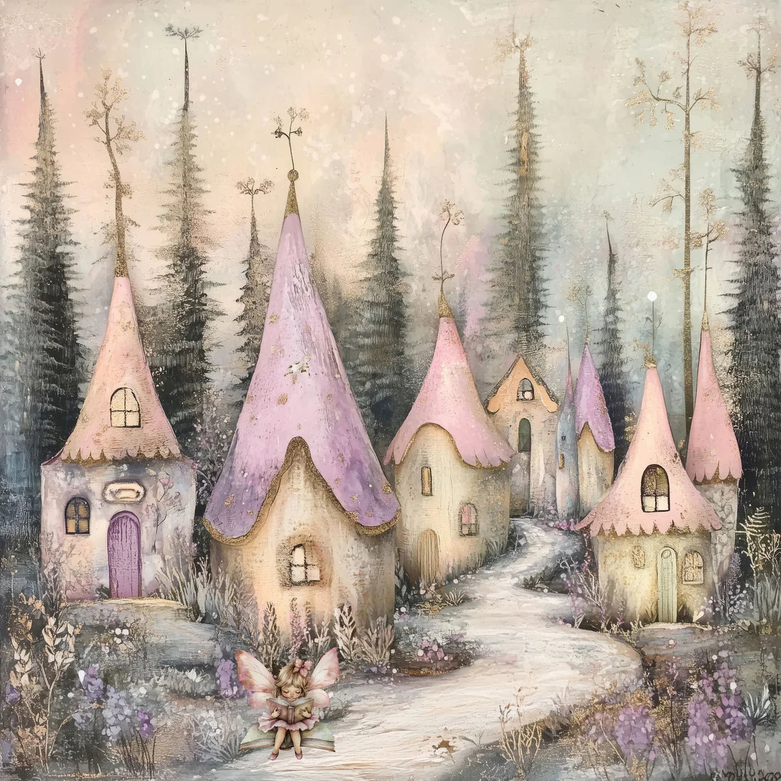 SSC Designs - Woodland Fairies Collection - Into The Woodlands 12 x 12 Double-Sided Scrapbook Paper