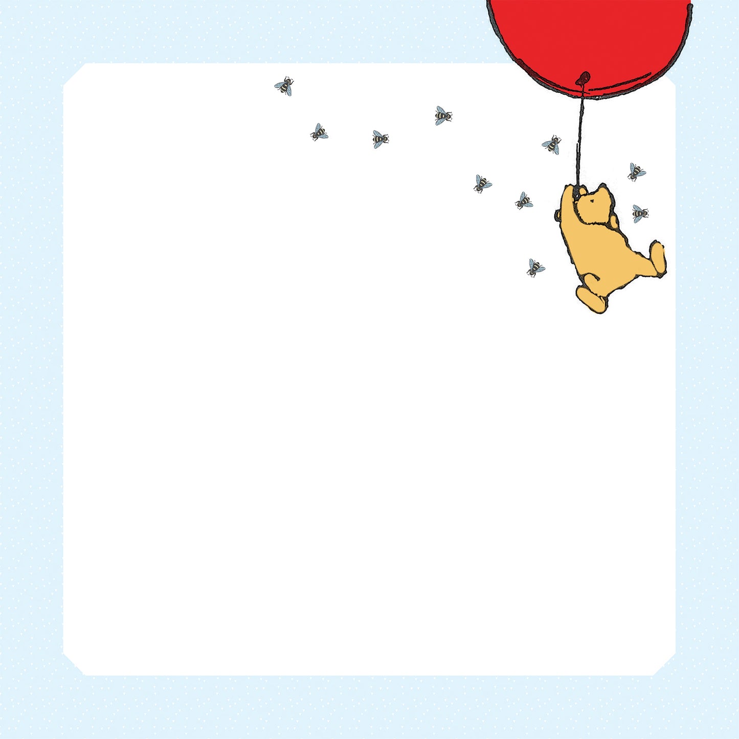 Echo Park - Winnie The Pooh Page Frames Collection - 12 x 12 Double-Sided Paper -Balloon Sky