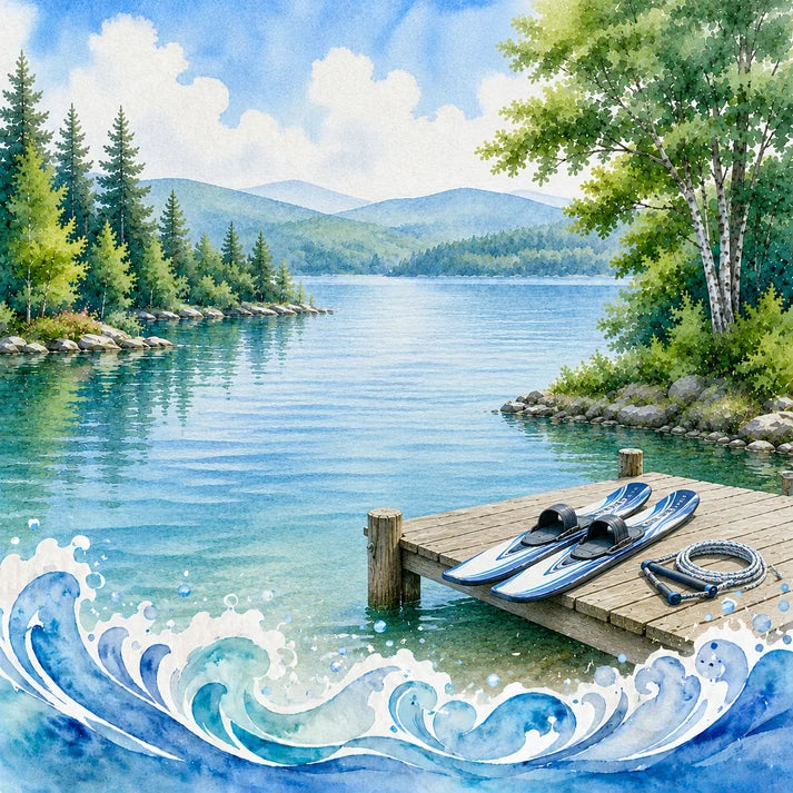 SSC - Water Sports Collection - 12 x 12 Double-Sided Paper - Water Ski Weekend