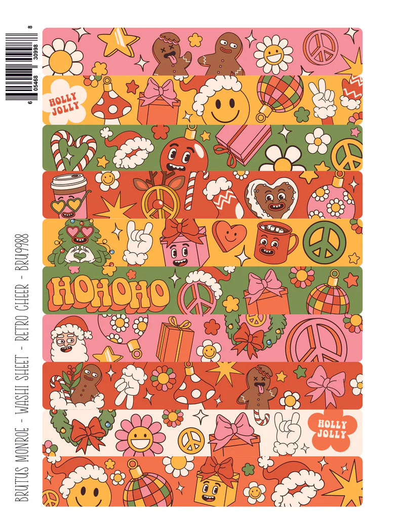 Brutus Monroe - Retro Cheer | Washi Sheet