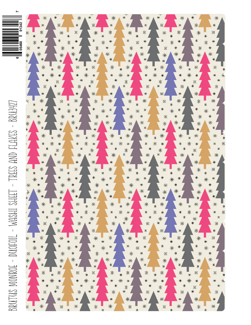 Brutus Monroe - Trees and Flakes | DuoFoil Washi Sheet