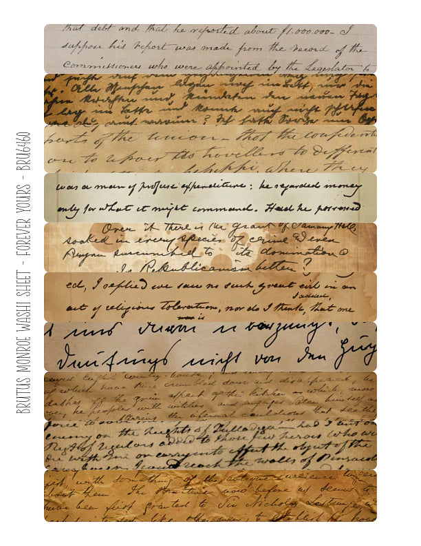 Brutus Monroe - Forever Yours | Washi Sheet