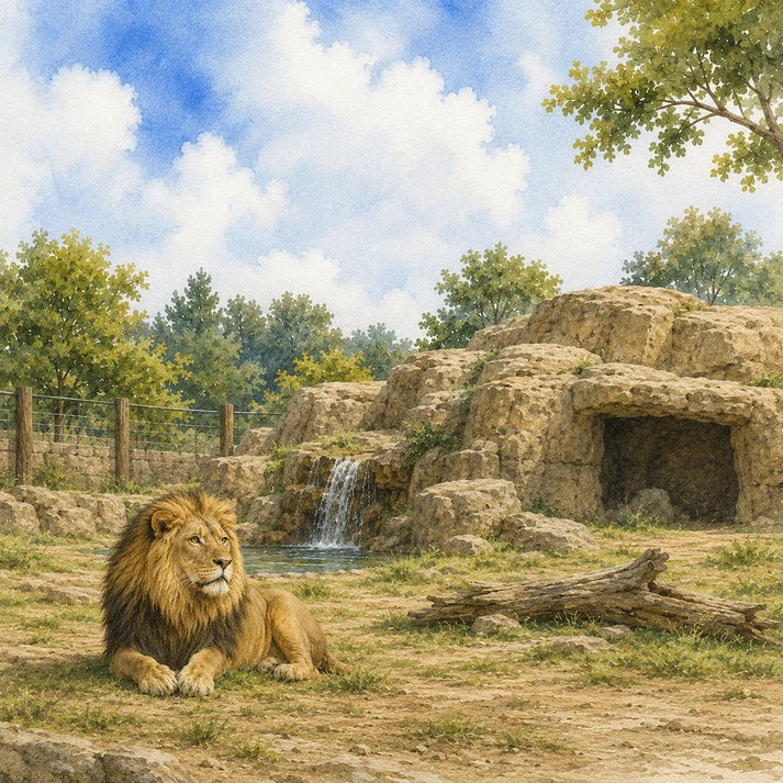 SSC Designs - Zoo Adventures Collection - 12 x 12 Double Sided Scrapbook Paper - Roar And Explore