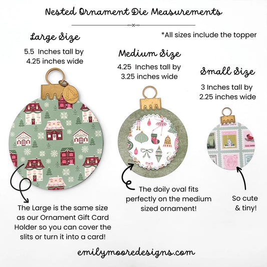 Emily Moore Designs - Dies - Nested Ornament