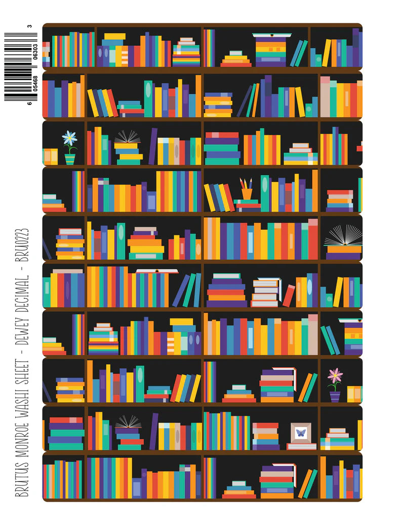 Brutus Monroe - Dewey Decimals | Washi Sheet