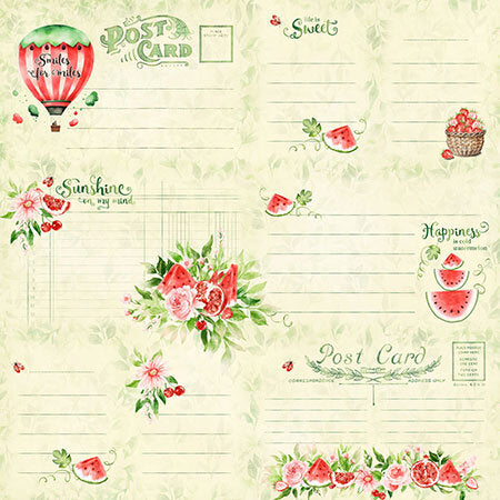 Graphic 45 - Sunshine On My Mind Collection - 12 x 12 Double-Sided Paper - Easy Peasy Summer Breezy
