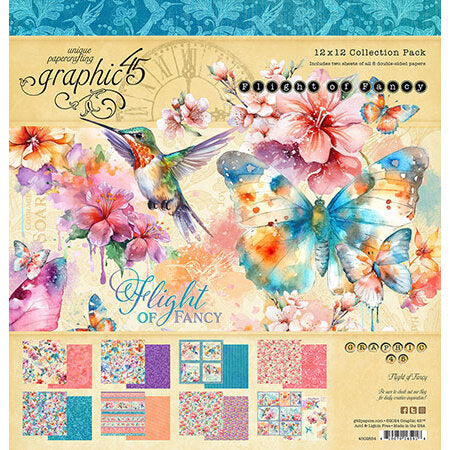 Graphic 45 - Flight of Fancy Collection - 12 x 12 Collection Pack