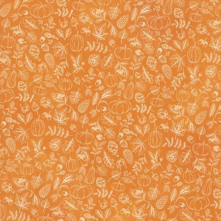 Graphic 45 - Autumn Greetings Collection - 12 x 12 Double-Sided Paper - Pumpkin Patch