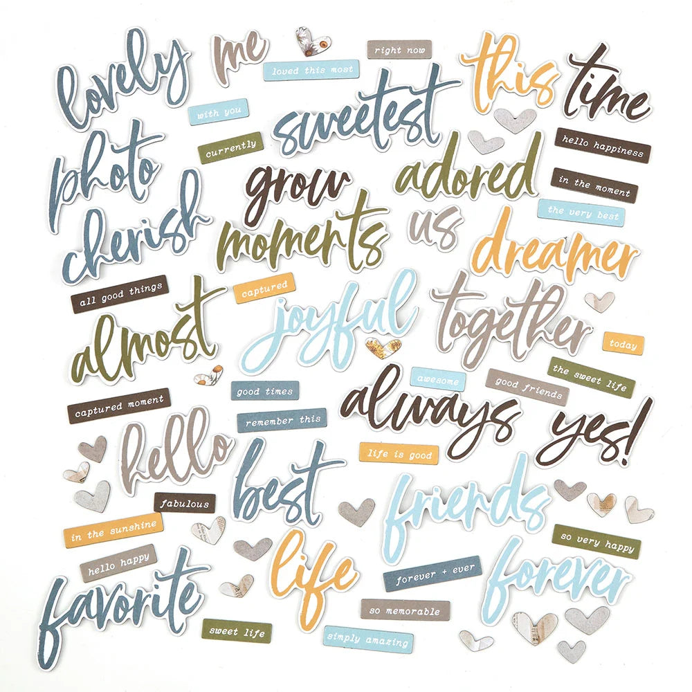 49 and Market - Krafty Garden Collection - Chipboard Words
