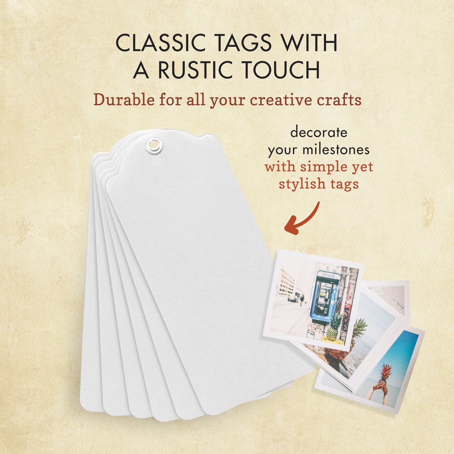 Graphic 45 Large Tag Album, Ivory