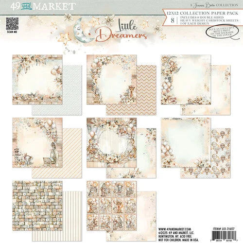 49 and Market - Little Dreamer Collection - 12 x 12 Collection Paper Pack