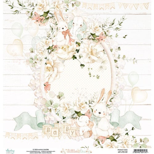 Mintay - Little One Collection - 12 x 12 Double-Sided Paper - Sheet 02