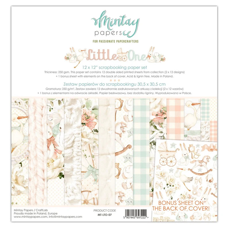 Mintay Papers - Little One Collection - 12 x 12 Paper Pack