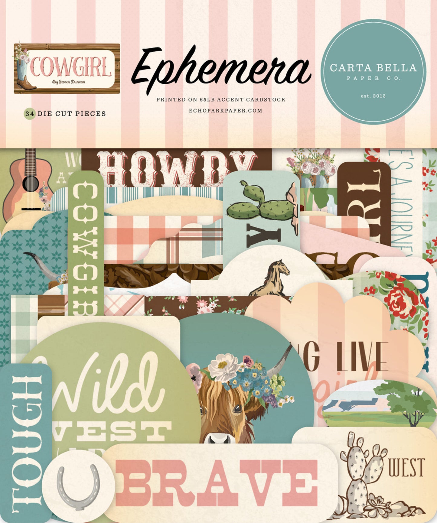 Carta Bella - Cowgirl Collection - Ephemera