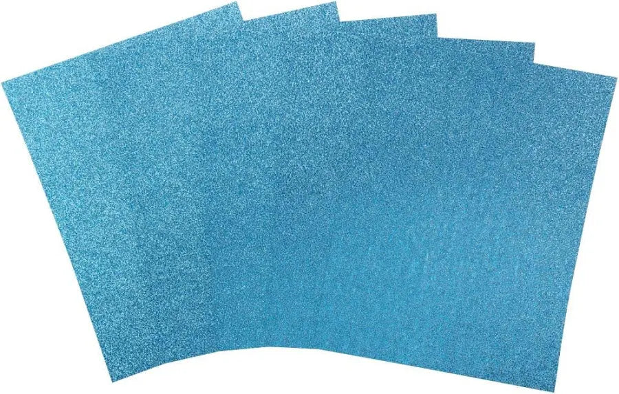 Harmony Paper Company - Diamond Chic Glitter - 8.5" x 11" - Turquoise (Pack of 20
