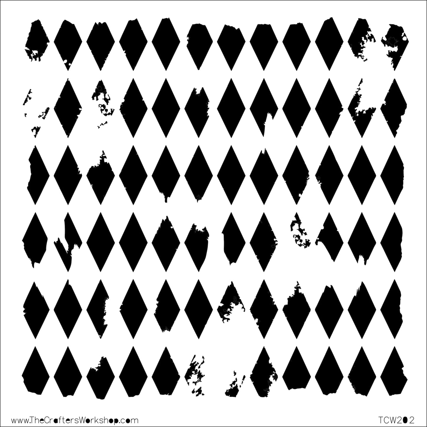 The Crafter's Workshop - 6 x 6 Stencil - Harlequin