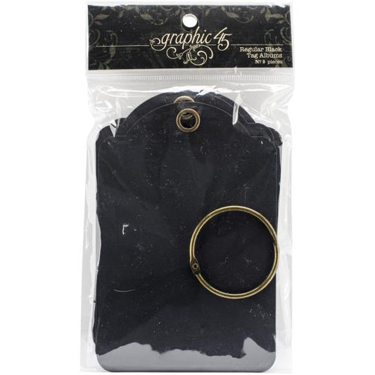 Graphic 45 Regular Tag Album, Black