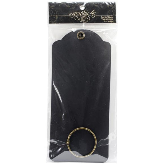 Graphic 45 Large Tag Album, Black