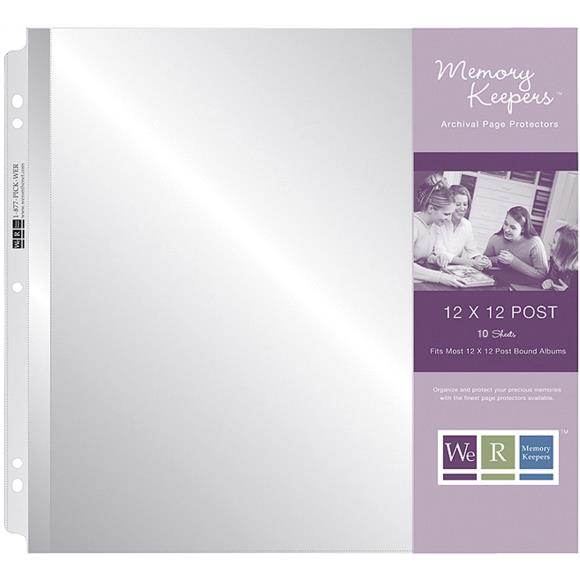 We R Post Bound Photo Sleeves 12"X12" - 10/Pkg by We R Makers