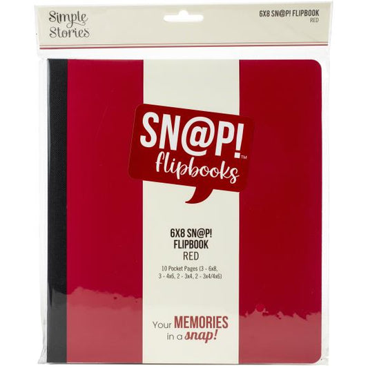 Simple Stories Sn@p! Flipbook 6"X8" - Red