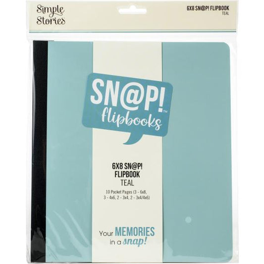 Simple Stories Sn@p! Flipbook 6"X8" - Teal
