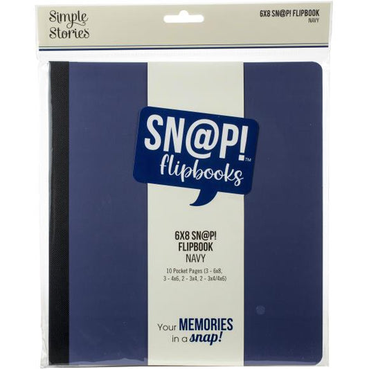 Simple Stories Sn@p! Flipbook 6"X8" - Navy