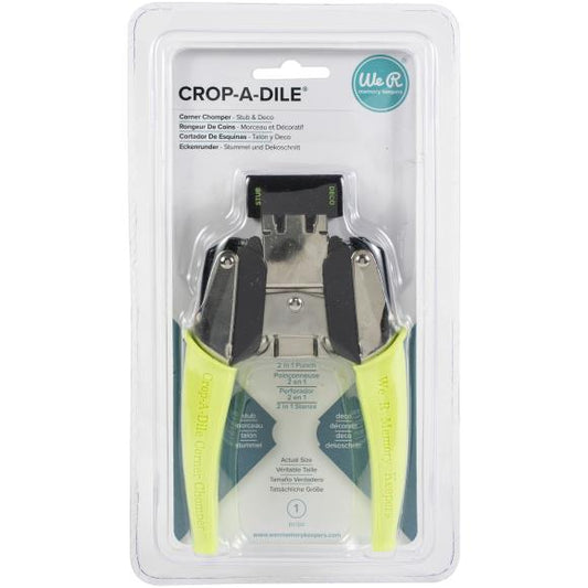 We R Keepers - Crop-A-Dile Retro Corner Chomper Tool - Stub & Deco