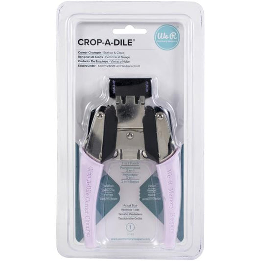 We R Keepers - Crop-A-Dile Retro Corner Chomper Tool - Scallop & Cloud