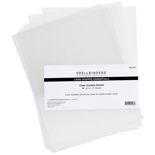 Spellbinders Acetate 8.5"X11" 10/Pkg