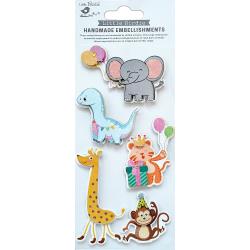 Little Birdie 3D Glitter Embellishment - Animal Party