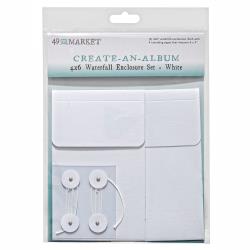 49 and Market - Create-An-Album Collection - 4 x 6 Waterfall Enclosure Set - White
